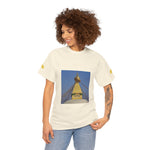Unisex Heavy Cotton Tee - Nepal, Buddha's Eyes (Variant 3)