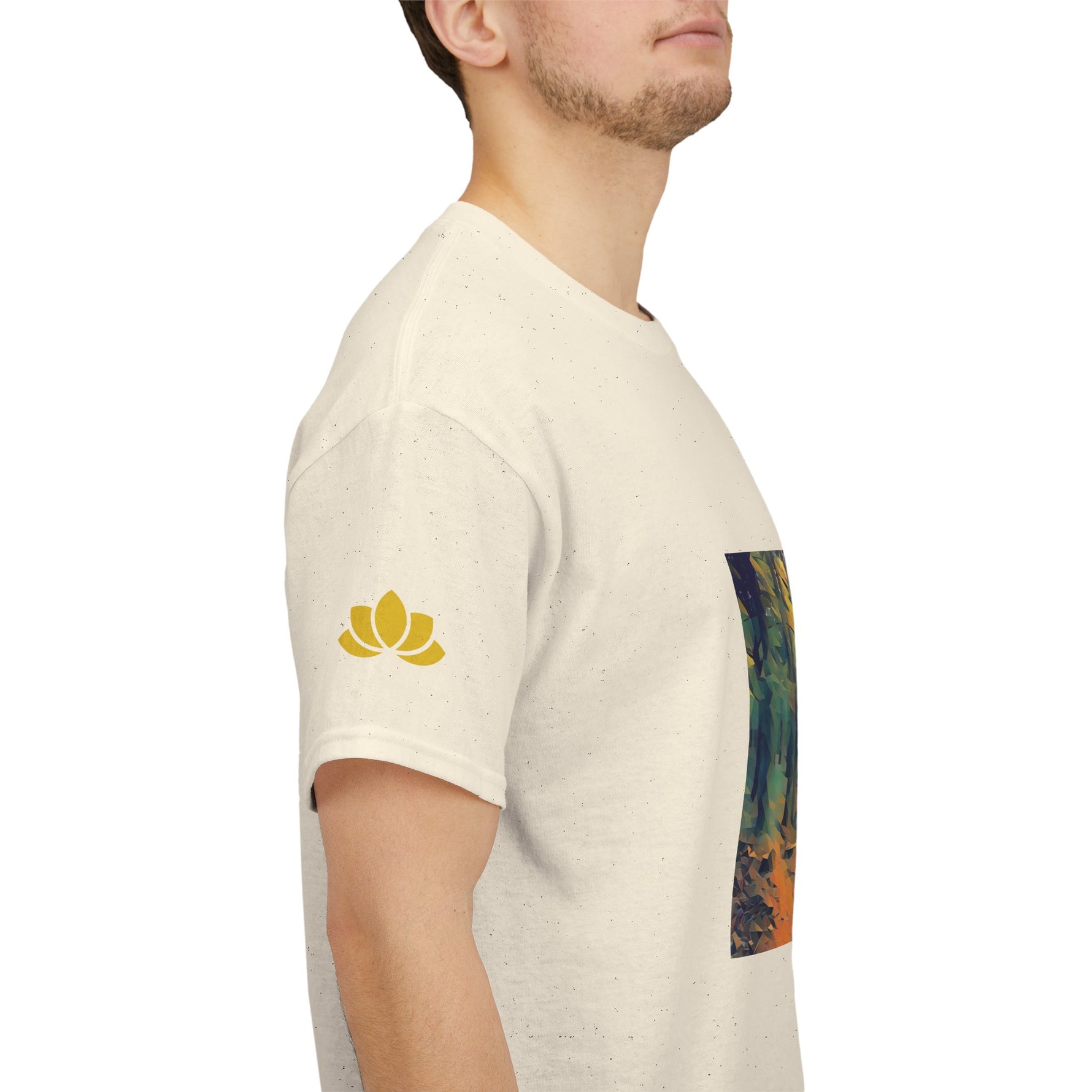 Unisex Heavy Cotton Tee - Poly Art - Forest, a Path (Variant 1)