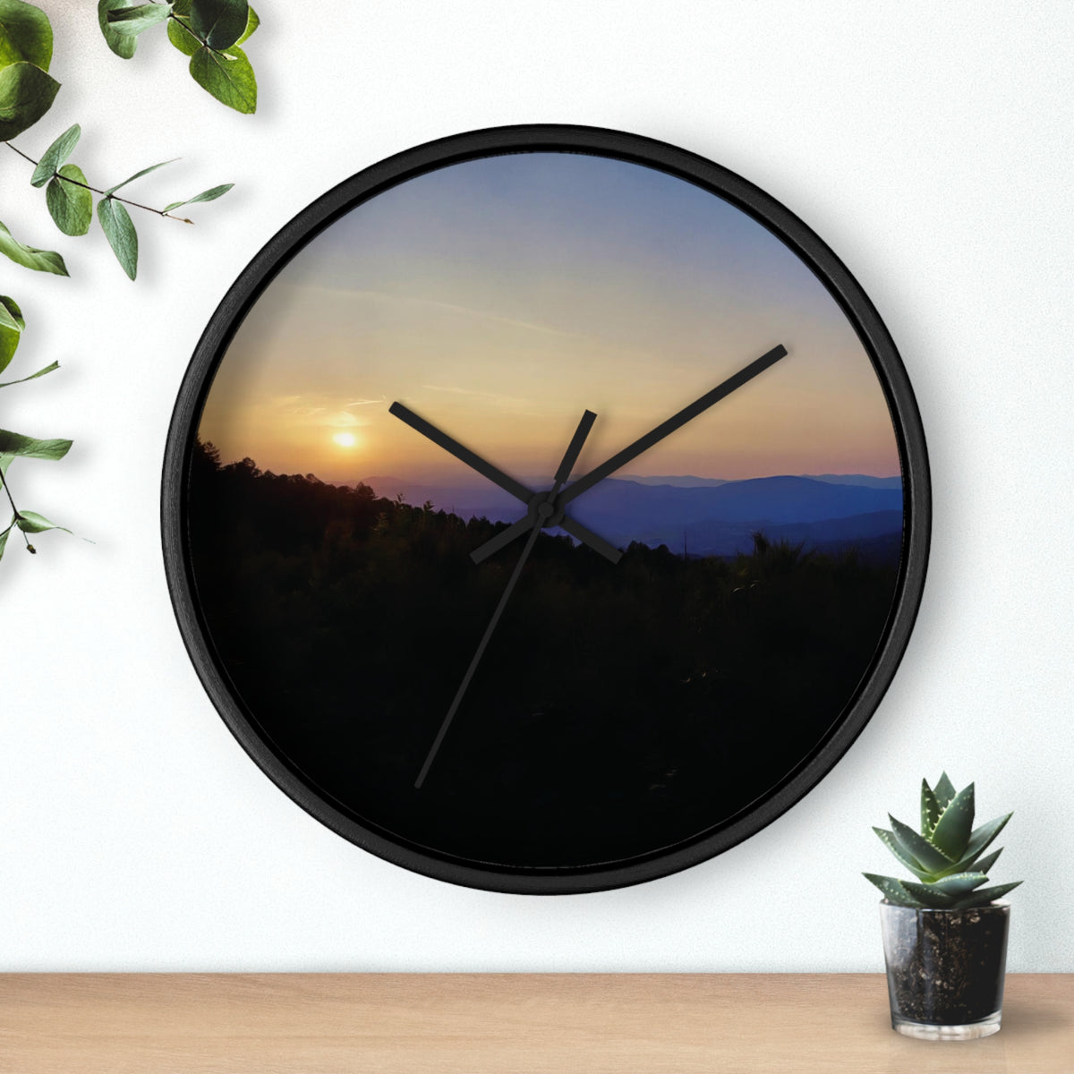 Wall Clock - Sunset Sky (Variant 2)