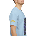 Unisex Heavy Cotton Tee - Flower of Lavender and Chamomile