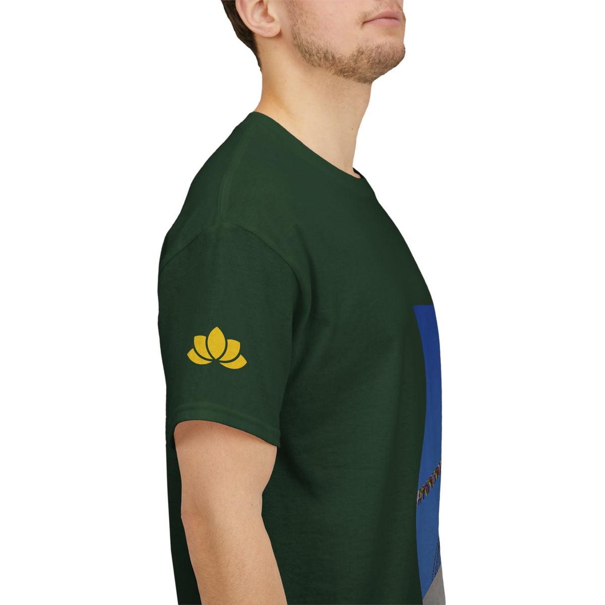 Unisex Heavy Cotton Tee - Nepal, Buddha's Eyes (Variant 1)
