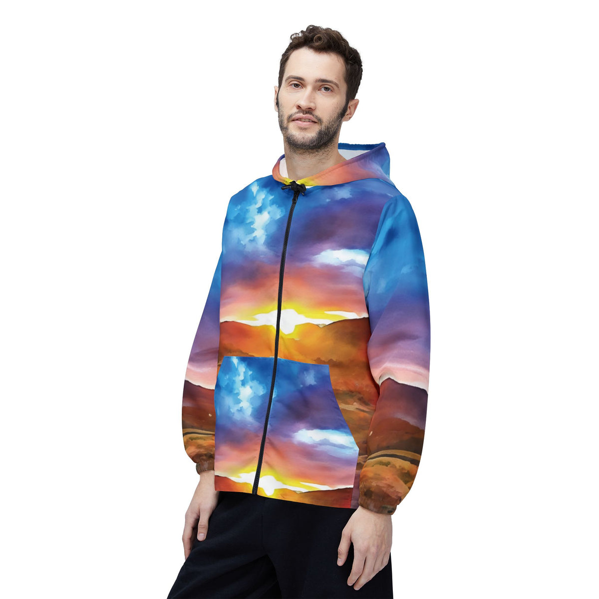 Windbreaker Jacket - Tuscan Landscape (Variant 2)