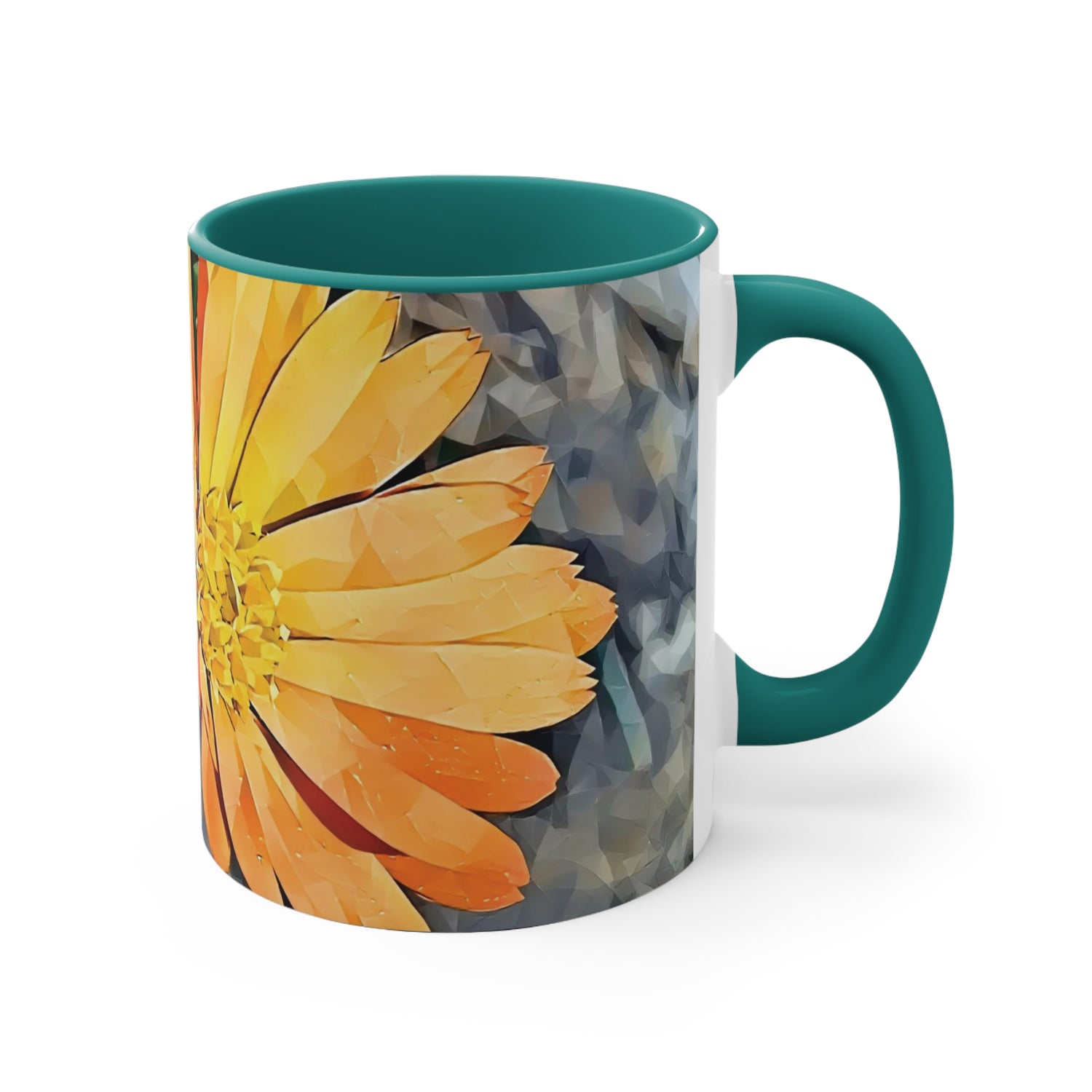 Mug 11oz - Poly Art - Flower of Calendula (Variant 2)