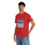 Unisex Heavy Cotton Tee - Poly Art - View from Mont Blanc