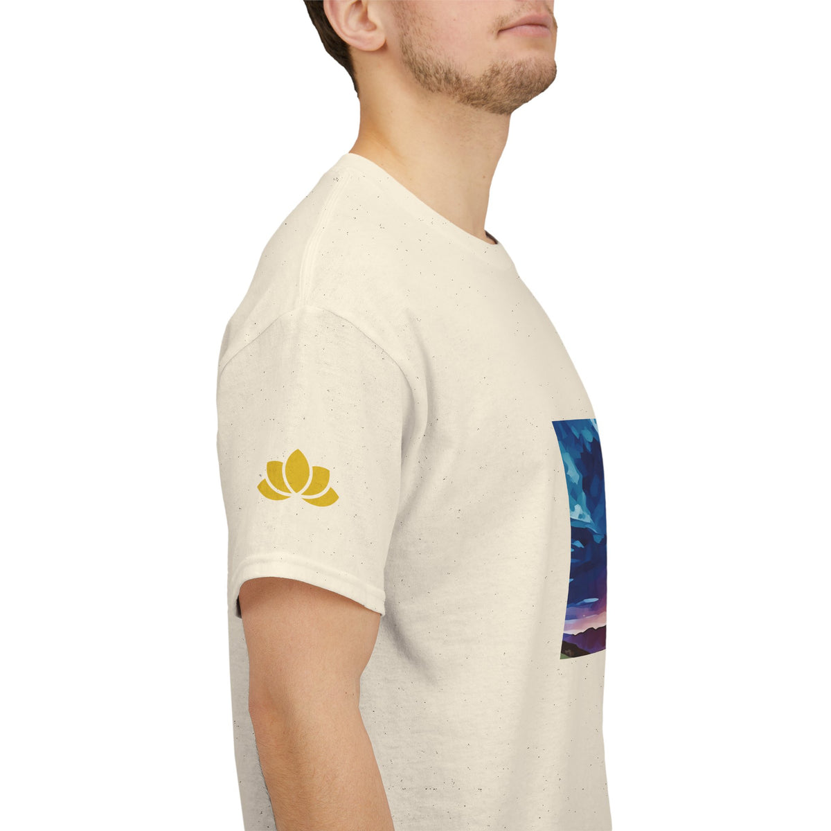 Unisex Heavy Cotton Tee - Poly Art - Sunset Sky (Variant 1)