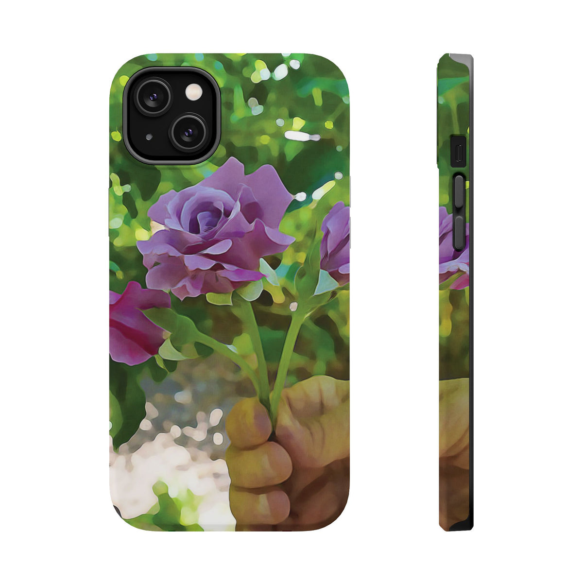 Magnetic Tough Phone Case - Flower of Rose, Small Bouquet