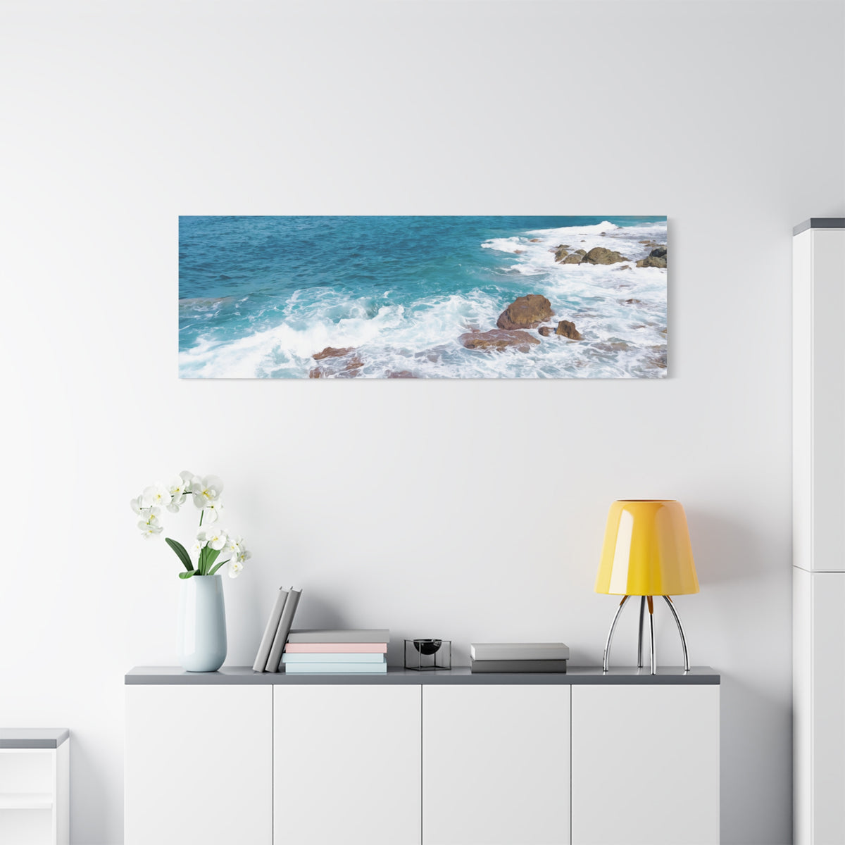 Stretched Matte Canvas - Sea (Variant 14)