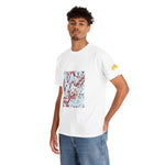 Unisex Heavy Cotton Tee - Poly Art - Apple's Tree Flower (Variant 4)