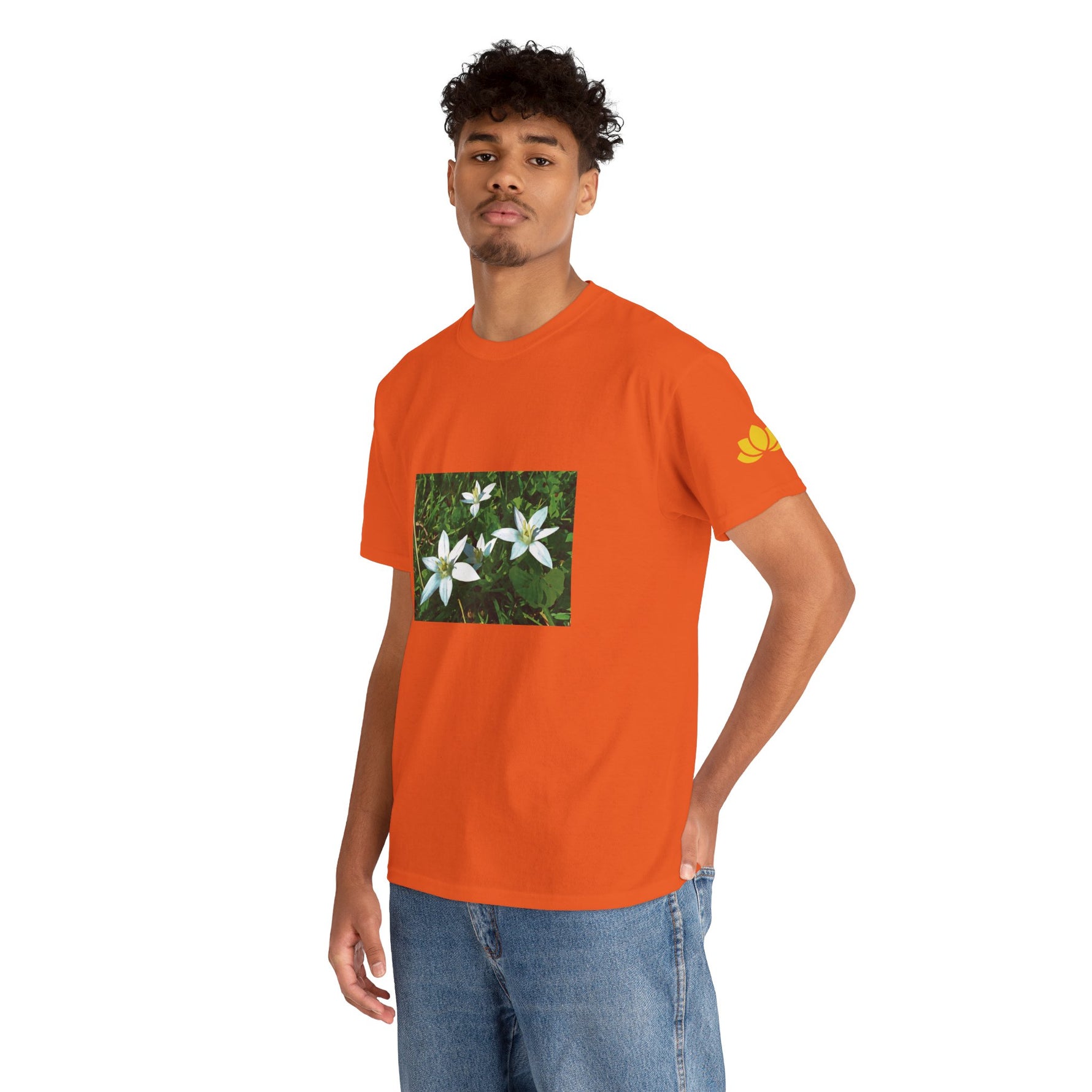 Unisex Heavy Cotton Tee - Flower of Ornithogalum