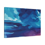 Stretched Matte Canvas - Poly Art - Sunset Sky (Variant 2)