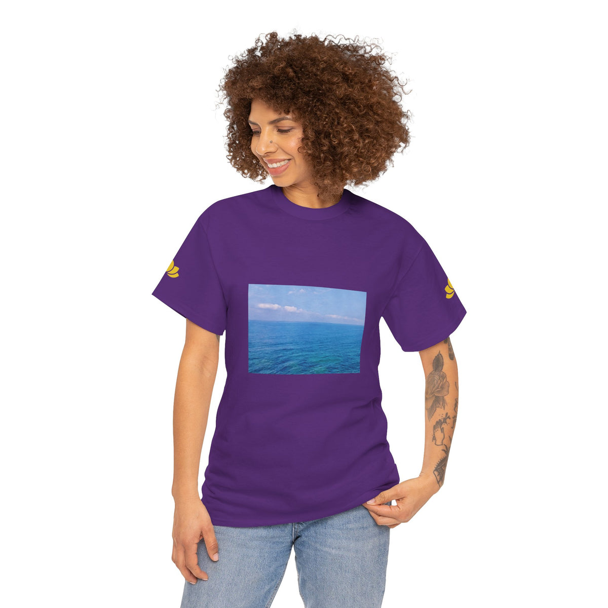 Unisex Heavy Cotton Tee - Sea (Variant 1)