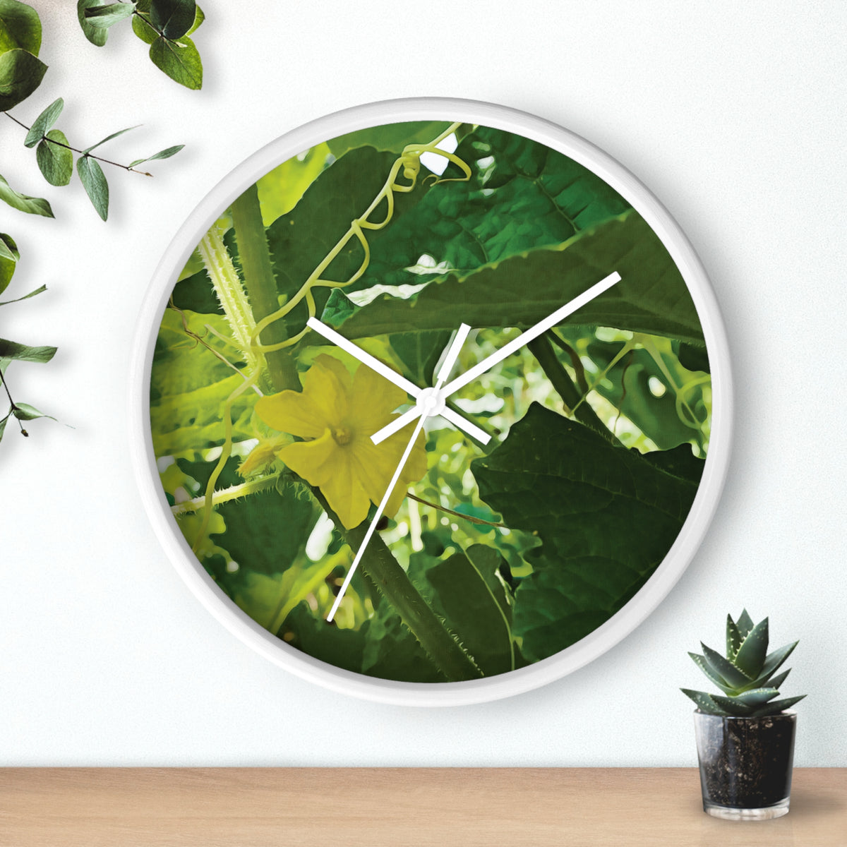 Wall Clock - Flower of Cucumber