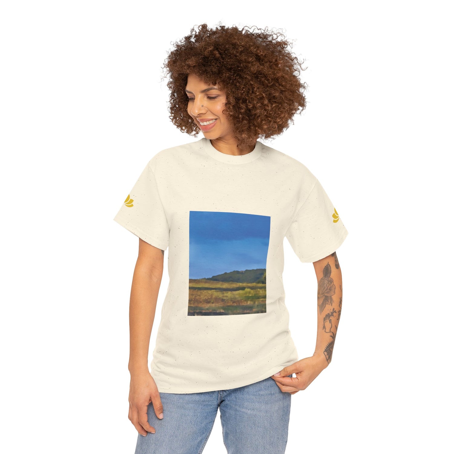 Unisex Heavy Cotton Tee - Tuscan Landscape (Variant 1)