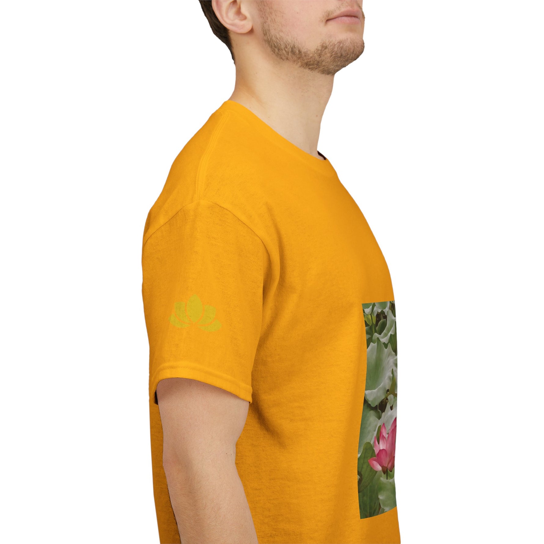 Unisex Heavy Cotton Tee - Flower of Lotus (Variant 3)