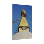 Stretched Matte Canvas - Nepal, Stupa with Buddha's Eyes (Variant 4)