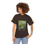 Unisex Heavy Cotton Tee - Poly Art - Flower of Daisies (Variant 1)