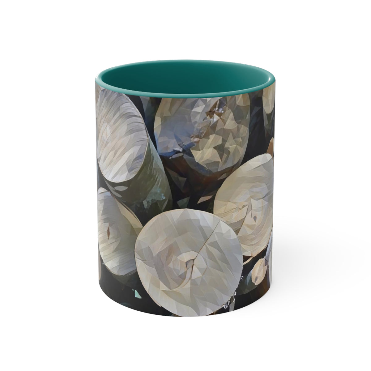 Mug 11oz - Poly Art - Wooden Trunks (Variant 3)