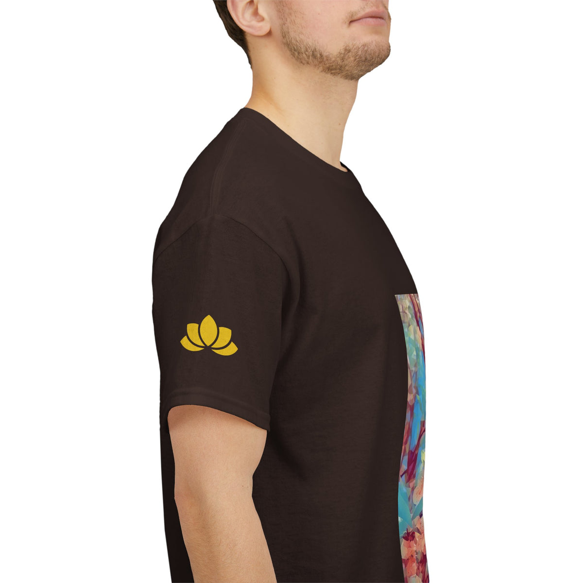 Unisex Heavy Cotton Tee - Poly Art - Apple's Tree Flower (Variant 3)