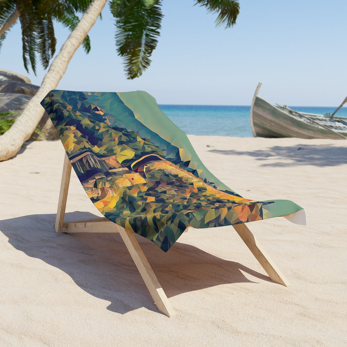 Beach Towel – Poly Art - China's Great Wall (Variant 1)
