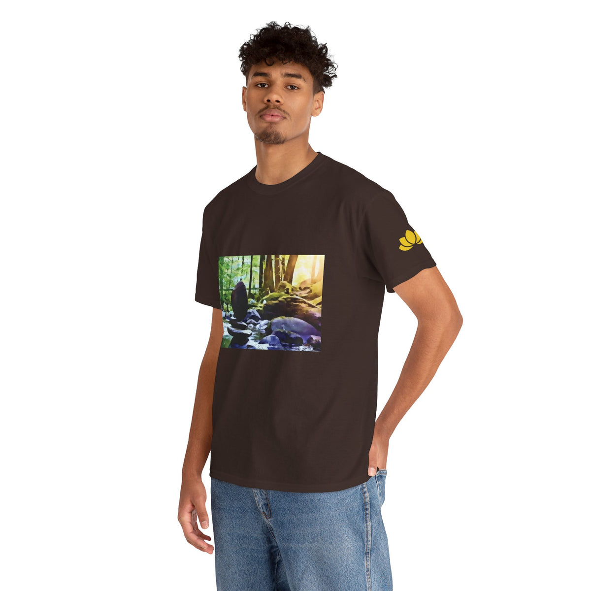 Unisex Heavy Cotton Tee - Stone Balance (Variant 2)
