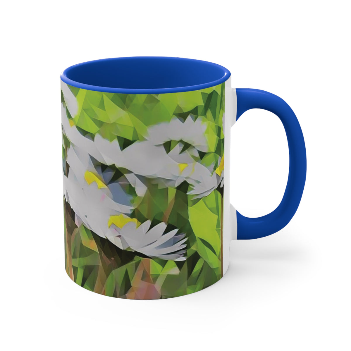 Mug 11oz - Poly Art - Flower of Daisies (Variant 01)