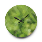 Acrylic Wall Clock - Poly Art - Green Grass