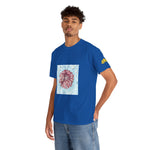 Unisex Heavy Cotton Tee - Poly Art - Flower of Dahlia (Variant 2)