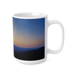 Ceramic White Cup 15oz - Sunset Sky (Variant 1)