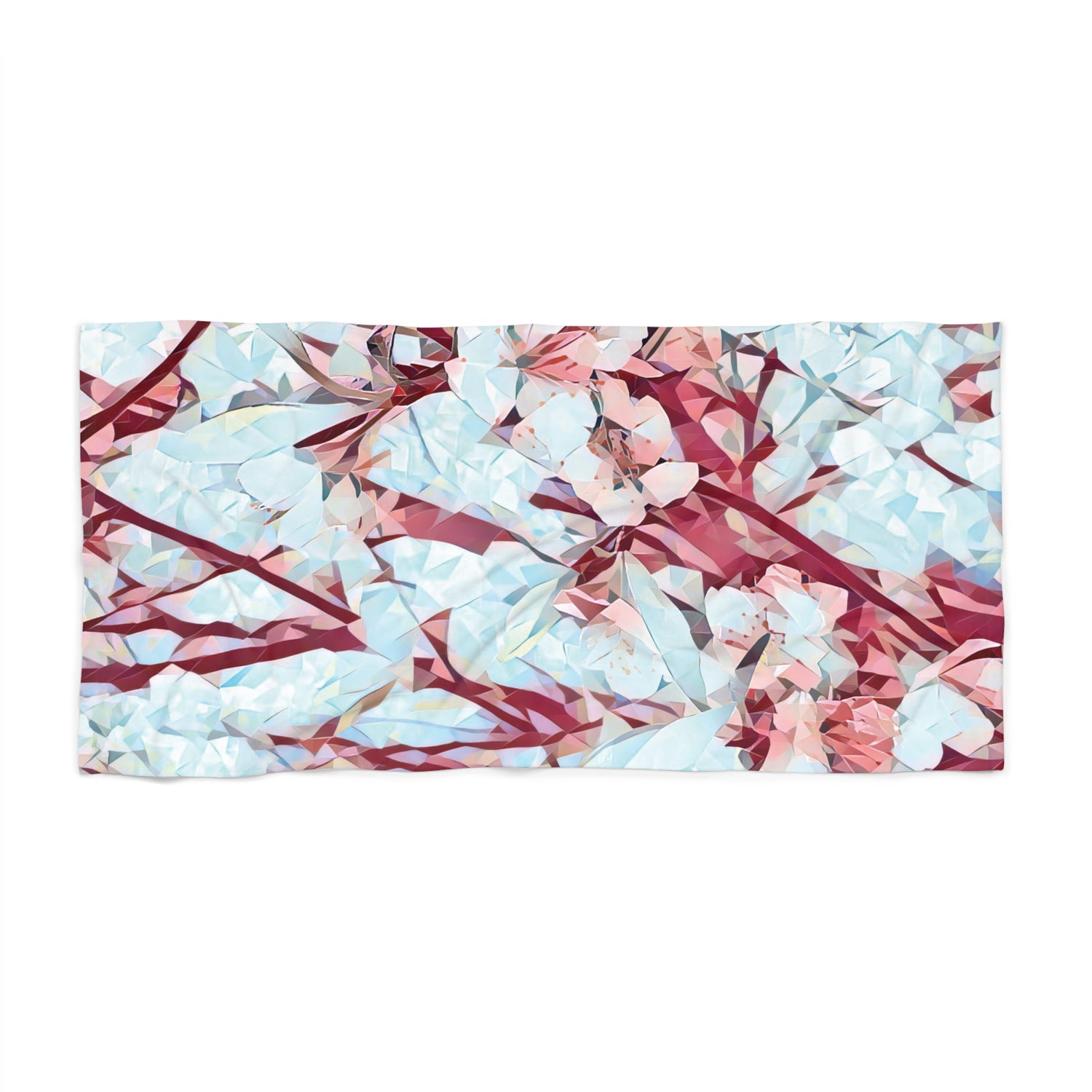 Beach Towel – Poly Art - Apple's Tree Flower (Variant 08)