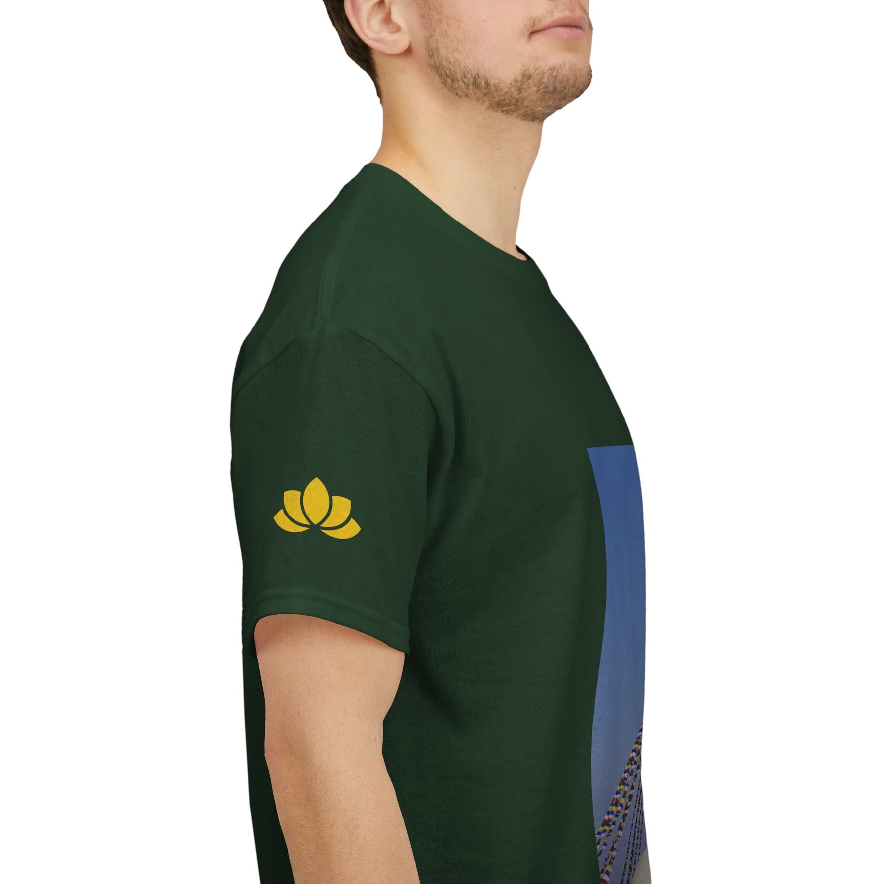 Unisex Heavy Cotton Tee - Nepal, Buddha's Eyes (Variant 3)