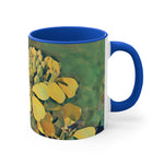 Mug 11oz - Poly Art - Flower, Yellow
