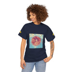 Unisex Heavy Cotton Tee - Poly Art - Flower of Dahlia (Variant 1)