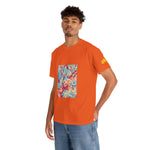 Unisex Heavy Cotton Tee - Poly Art - Apple's Tree Flower (Variant 3)