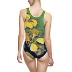 Swimsuit - Poly Art - Flower, Yellow Petals