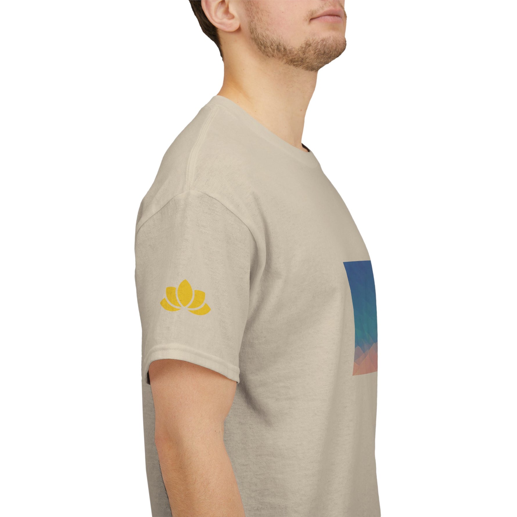 Unisex Heavy Cotton Tee - Poly Art - Sunset Sky (Variant 2)