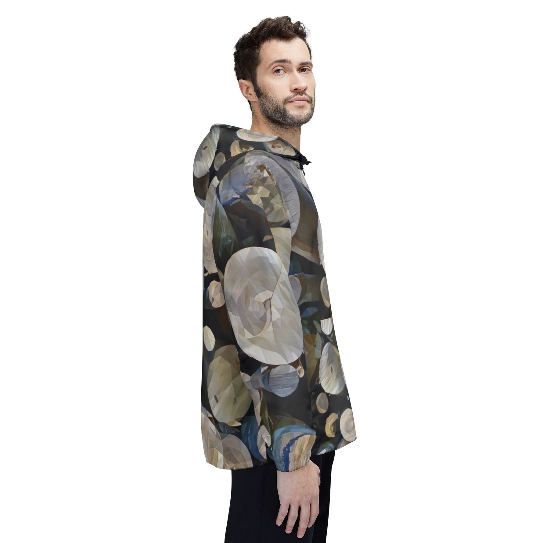 Windbreaker Jacket - Poly Art - Wooden Trunks (Variant 1)