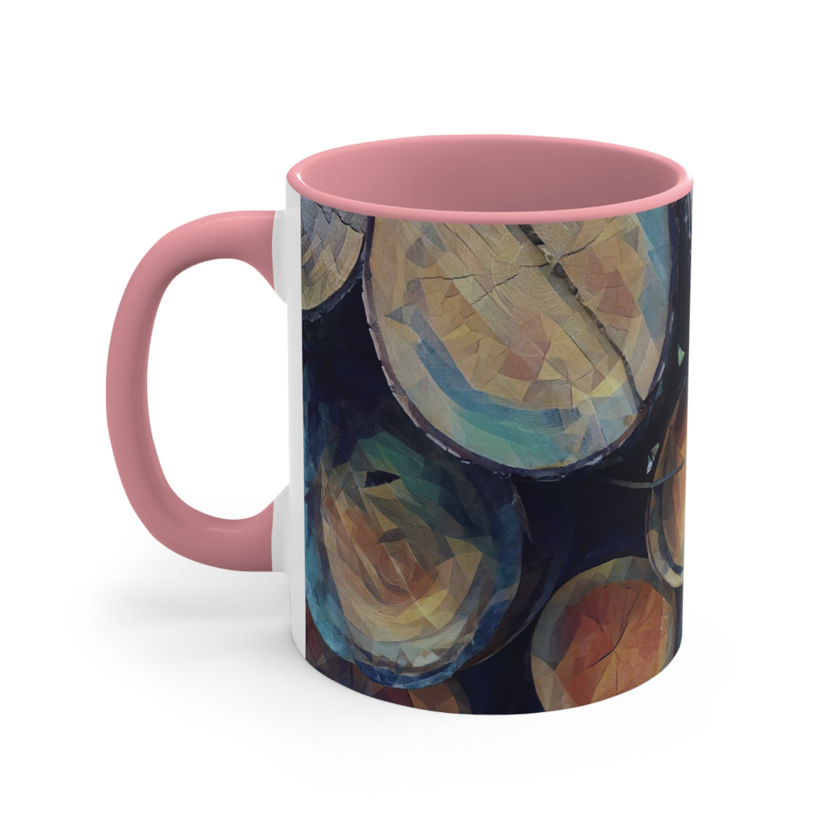 Mug 11oz - Poly Art - Wooden Trunks (Variant 4)