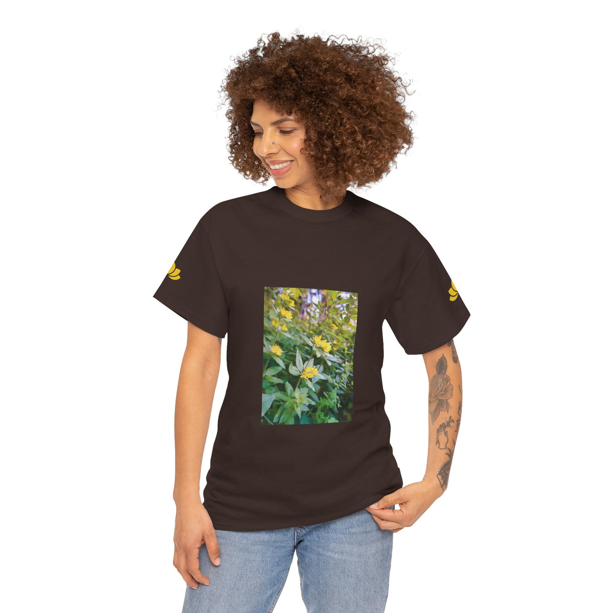 Unisex Heavy Cotton Tee - Flower of Lysimachia