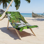 Beach Towel – Poly Art - Flower of Ornithogalum (Variant 2)