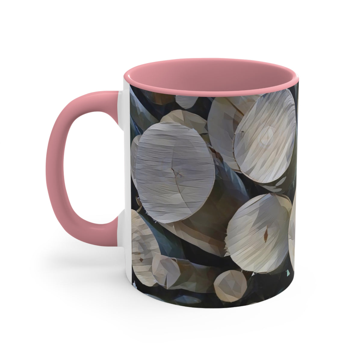 Mug 11oz - Poly Art - Wooden Trunks (Variant 3)