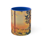 Mug 11oz - Poly Art - Forest Sunset (Variant 2)