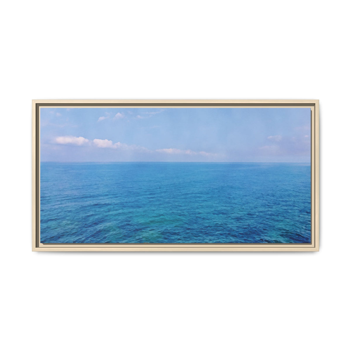 Sea (Emerald Blue) | Framed Canvas