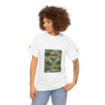 Unisex Heavy Cotton Tee - Poly Art - Flower of Lotus (Variant 2)