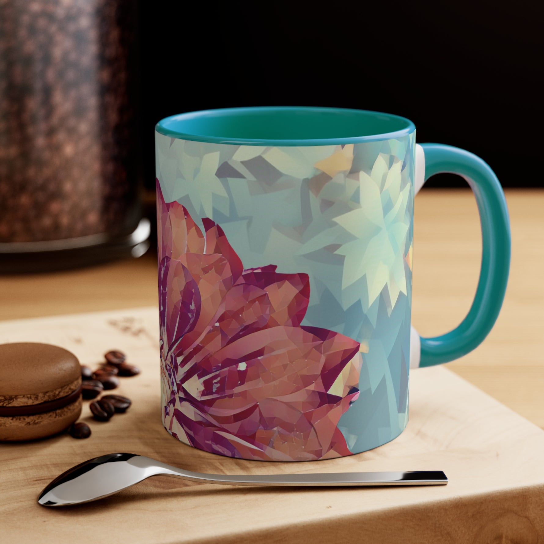 Mug 11oz - Poly Art - Flower of Dahlia (Variant 1)