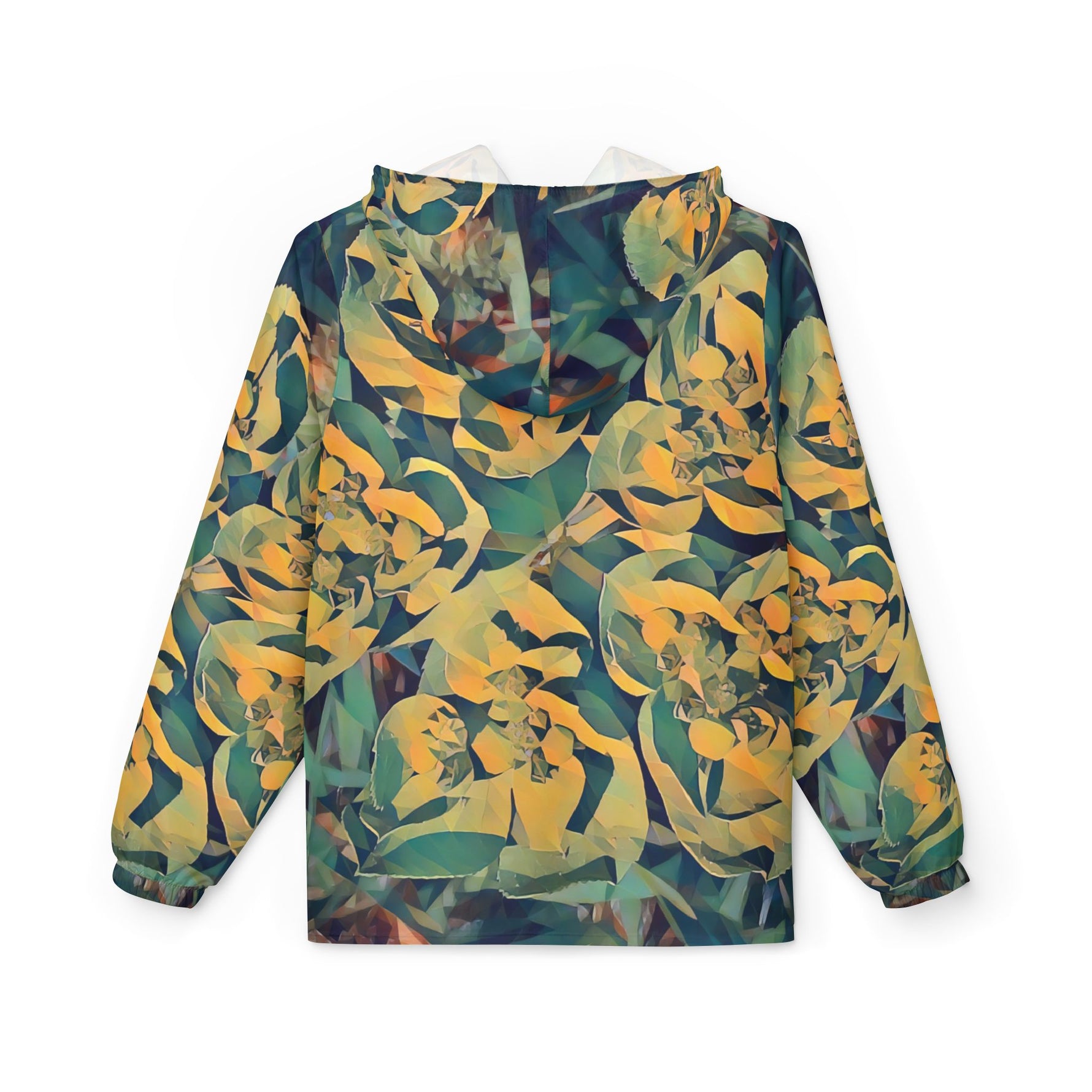 Windbreaker Jacket - Poly Art - Flower of Euphorbia Helioscopia