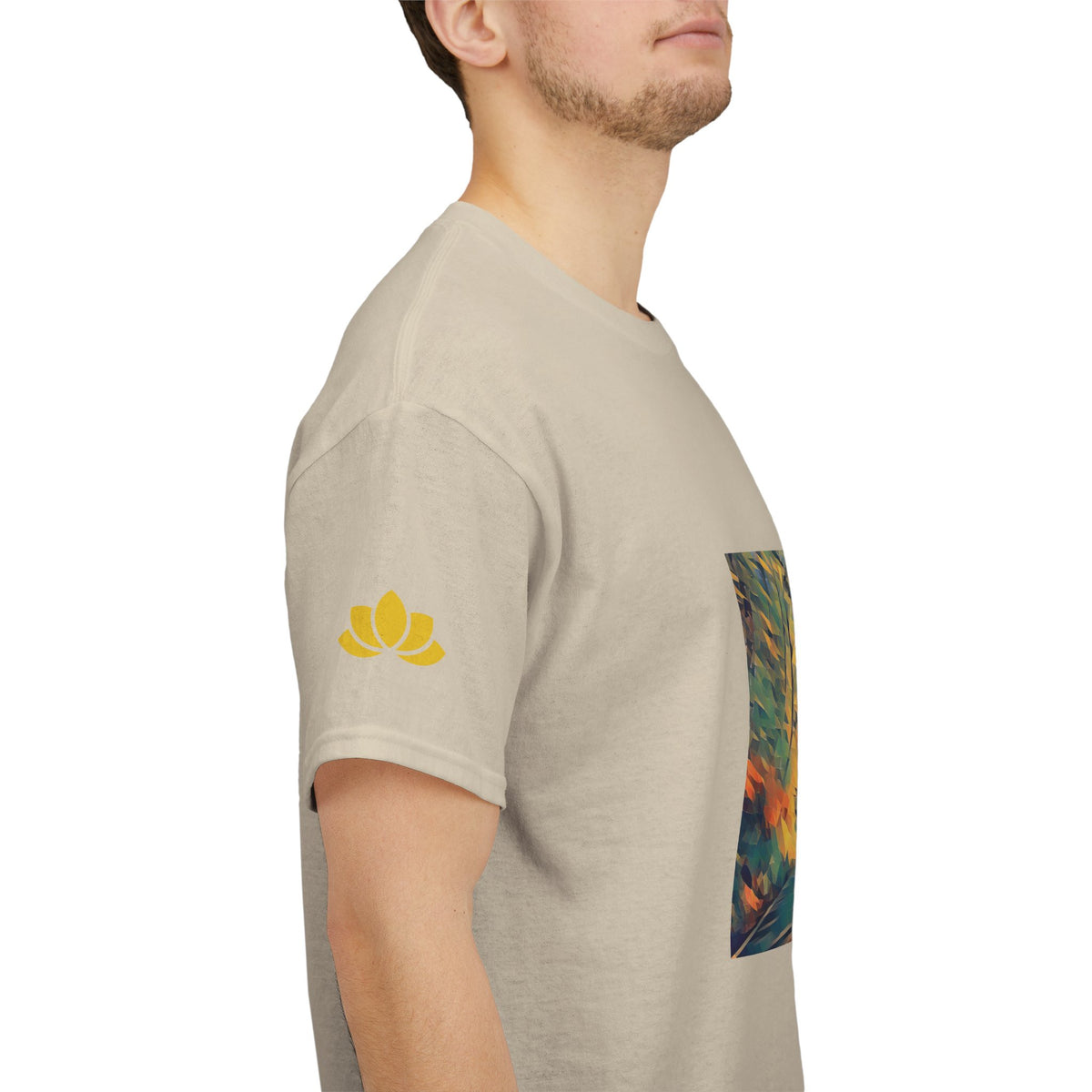 Unisex Heavy Cotton Tee - Poly Art - Forest (Variant 1)