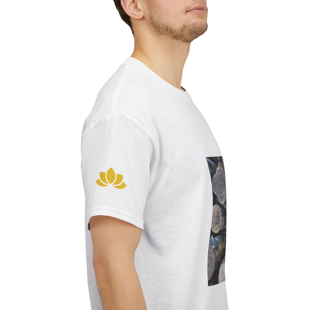 Unisex Heavy Cotton Tee - Poly Art - Wooden Trunks (Variant 1)