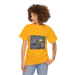 Unisex Heavy Cotton Tee - Flower of Lavender and Chamomile