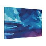 Stretched Matte Canvas - Poly Art - Sunset Sky (Variant 2)