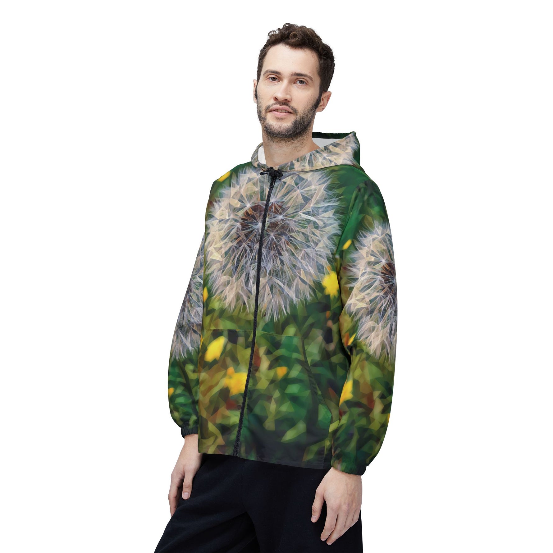 Windbreaker Jacket - Poly Art - Flower of Dandelion (Variant 2)